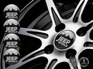 Jeep Decalcomanie Cerchio Auto Edizione Stile Cupola Resina